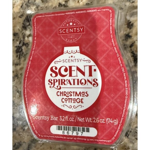 Lot of 2 Scentsy Christmas Cottage & Cottage Cider Wax Bars 3.2 fl oz each - Picture 2 of 5